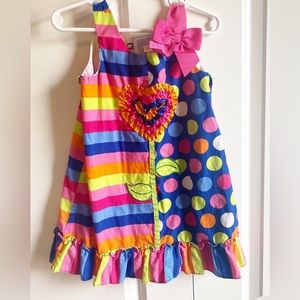 Girls multi color summer dress